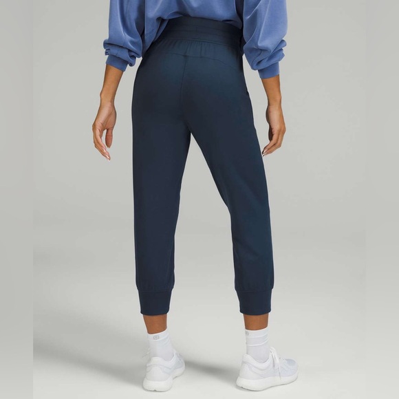 Lululemon Athletica Mineral Blue Ready to Rulu High Rise Cropped Jogger Size 8 - Picture 2 of 11